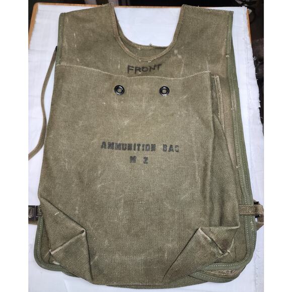 Rare .50 Cal. Canvas Ammo Can Pack. Backpack - Picture 4 of 5
